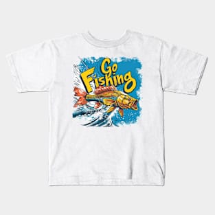 Fishing t-shirt Kids T-Shirt